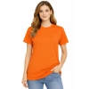 Damska koszulka T-shirt 100% miękka bawełna pomarańczowa roz. L – koszulka t-shirt robocza – odzież firmowa